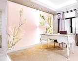 Lilien Richtung Rahmen 3D Tapeten Wanddekoration Fototapete Sofas Wohnzimmer Wandbild Schlafzimmer-350cm×256cm