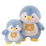 Xiyocadt Pinguin Kuscheltier Süß, Pinguin Stofftier Zum Kuscheln & Spielen, PlüSchpinguin Kissen Puppe Weiches Und Kuscheliges Weiches PlüSchtier Stofftier FüR Kinder (30cm,Blau)