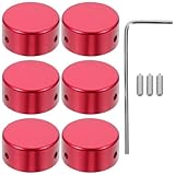 Abaodam Metall Fußschalterkappen für Gitarreneffektpedale 6 Stück mit Werkzeug für Musikgeräte und Instrumententeile