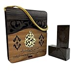 Plastard Aleppo Seife 2er Set in stilvoller Handtaschen-Box Kambodschanisch Oud und Olivenöl – Luxuriöse Naturseifen, handgemacht, 100% natürlich, Geschenkbox. 75g je Stück
