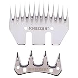 KNEIZER Schafscherenklingen - Ersatzklingenset für Schafschermaschine - Schafschermaschine Schermesser - Hochwertiges Stahlscheren-Set - Ober- und Untermesser - Geeignet für alle Schafrassen