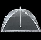 Kellegour 6 Stück Mesh-Material Fliegenhaube Faltbare Küchenabdeckung Fliegenschirm,Faltbare Fliegenhaube für Lebensmittel,Fliegenhaube für Essen,Obst,Kuchen,BBQ,Picknick