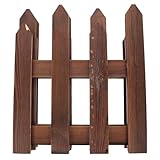 EXCEART Weihnachten Holz Zaun Garten Zaun Holz Lattenzaun Landschaft Einfassung Dekorative Grenze Hof Partition Zaun für Weihnachten Baum Garten Rasen Hof