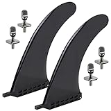 ALPIDEX Finne SUP/Surf Universal 9 Zoll Surfbrett Flossen Ersatz Zubehör Stand Up Paddle Board Longboard Surfboard Central Fin Mittelflosse Long Paddling Board Mittelfinne - 2 Stück Surfbrett Finne