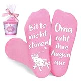 BOYATONG Oma Geschenk Socken, Muttertagsgeschenk für Oma, Geburtstagsgeschenk, Lustige Überraschungsgeschenke für den Alltag