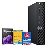 Dell OptiPlex 3070 PC Computer Intel Core i5-9500T@ bis zu 3,7 GHz 16 GB 256 GB SSD mit Windows 11 Pro & GRATIS Bluetooth, WLAN & Antiviren-Software inkl. 12 Monate Garantie (Generalüberholt)