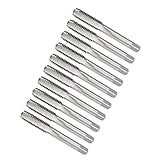 CoCud Handgewindebohrer, M8 x 1,25 Gewinde, metrisches Hochgeschwindigkeitsstahl-Schraubgewinde, Gewindebohrer unten - (Anwendungen: für Maschinengewinde-Reparatur), 5 Paar