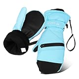 Supvox wasserdichte Winddichte Skihandschuhe mit Touchscreen-Funktion Isolierte Warme Outdoor-winterhandschuhe für Damen und Herren Stilvoll und Wasserabweisend für Kaltes Wetter