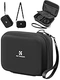 K&F CONCEPT Digitalkamera Tasche Kleine, kompatibel Fotokamera Tasche, Kinderkamera Tasche Eva-Hartschalendesign (nur Hülle) Schwarz
