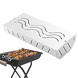 Raucherbox für Pellets, Grilltablett aus Edelstahl, tragbarer Holzkohlebehälter, belüfteter Deckel, langlebiges Zubehör | Rauch-Infuser für Camping