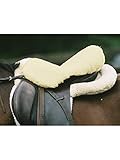 Engel Reitsport Sattelsitzbezug Sattelauflage echtes Merino Lammfell SABEZ1-M-MOC für englische Reitsattel Farbe Mocca braun Größe M