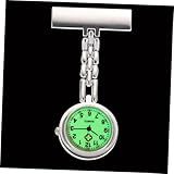 LIFKOME Taschenuhr Krankenschwester Leuchtende Uhr Arzttasche Digitaluhren Für Damen Clip Auf Der Arztuhr Schwesternuhren Für Damen Krankenschwester-Stift Frauen Pflegeuhr Silver Legierung