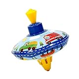 PATKAW Top Spielzeug LED Leuchten Blinkende Kreisel Metall Gyroskope Spielzeug Musik Tops Spielzeug Osterkörbchen Füller Für Kinder Blau