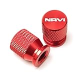 Motorrad Ventilkappen Für Hon@&da DREAMWING Navi 110 Navi 2016-2022 Motorrad Reifen Ventil CNC Aluminium Reifen Air Port Stem Abdeckung Kappe Zubehör(Red)
