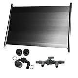 HAF® 1x Solarkollektor 300 x 60 cm inkl. 3-Wege Solarweiche | Heizmatte für 10m³ Schwimmbecken bis zu 6°C Wassererwärmung | Solarheizung Pool Heizung beliebig erweiterbar | Qualität: Made in Europe
