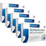 IBUPROFEN ADGC® 400mg Set 5x 20 Stück - gegen leichte bis mäßige Schmerzen wie Kopfschmerzen, Zahnschmerzen und Regelschmerzen sowie Fieber