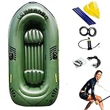 Aufblasbares Kajak Schwimmboot für Wassersport,2 Personen 3 Tourenkajak, tragbarer Floßsport, Kanu Seen,