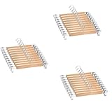 CENMEN 30 Pack Kleider BüGel Aus mit Verstellbaren Clips Rutschfester Hosen BüGel Natur Beenden Lotus Hosen BüGel 360°