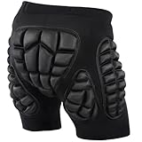 AOOWU Gepolsterte Schutz-Shorts, 3D Hüftpolster Eva Protektorenhose, Gepolsterte Hüft-Shorts für Snowboarding, Skaten und Skifahren, Schutz für Hüfte, Po und Steißbein (M)