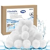 AOKKR Filterbälle Pool 700g - Effiziente Poolfilterbälle für Sandfilteranlagen, Schwimmbäder, Filterpumpen und Aquarien - ersetzen 25kg Filtersand