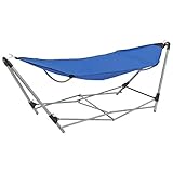 Hängematte mit faltbarem Ständer Blau, Xichuzi Hammock, Outdoor Hängematte, Hängematten Garten, Hängematte Für Draußen - 44363