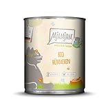 MjAMjAM – Premium Nassfutter für Katzen - natürlich lecker – Bio Hühnchen, 1er Pack (1 x 800g), getreidefrei mit extra viel Fleisch