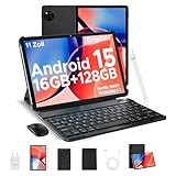 DOOGEE U11 2025 Neueste Android 15 Tablet 11 Zoll 16GB+128GB (2TB TF) Widevine L1 Gaming Tablet, 8580mAh, Octa-Core, 2.4G+5G WiFi, 13MP+5MP, Tablet mit Tastatur, Maus, Stift, Hülle und Schutzfolie