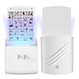 Frogoom Fliegende Insektenfalle, Fruchtfliegenfalle für Innen Mücke, Mücke, Motte und Stubenfliege, Plug-In Bug Light UV Lockstoff Catcher Fliegenfallen Innen für Home Office - Kein Geruch (2 Gerät +