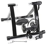 Fahrrad Rollentrainer, flexibel einsatzbar für 26-29 Zoll Reifen, universell für Nabe mit Schnellspanner und Kettenschaltung, Metallrolle Fahrradtrainer Lenker Fahrrad Schalthebel