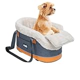Konsole Hundewagensitz - weiche tragbare mittlere Konsolenhund -Booster, Hundekatze Reisetaschen mit Gurten | Aufbewahrungstasche, Pet Safety Carrier für kleine Welpen Hunde und Katzen