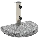LLEZKBR Sonnenschirmständer Granit 10 kg gebogen grau