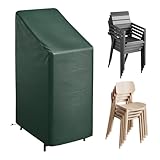 WOLTU Schutzhülle Gartenstuhl 68x96x110/150 cm, Abdeckung für Gartenmöbel, Abdeckhaube aus PE, Plane UV-Beständig wasserabweisend Winterfest reißfest,Grün