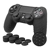 PENG 9-in-1 Anti-Rutsch-Silikonhülle + 8 Thumbsticks Cap für PS4 Gamepad Controller