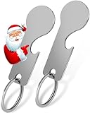 Einkaufswagenlöser aus Metall| Abnehmbarer Einkaufswagenchip als Schlüsselanhänger | Edelstahl Einkaufswagen Schlüsselanhänger