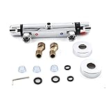 Cozyel Duschthermostat/Brausethermostat/Brausebatterie Armatur Chrom, Wannenthermostat Badewannenarmatur, Mischbatterie Dusche Thermostat 20-50℃ mit 38 °C Sicherheitstaste für Bad Küche Wandarmaturen