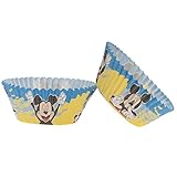 Dekora - Backformen Set | Muffin und Cupcake Formen Papier - 25 Stück - Mickey Mouse