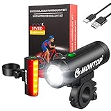 StVZO Zugelassen Fahrradlicht Set USB Akku, LED Fahrradbeleuchtung Fahrradlampe, Bike Light Fahradbeleuchtungsset INKL. Frontlichter & Rücklicht, Fahrradlichter für Kinder und Erwachsene LITESET
