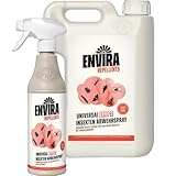 Envira Universal Effect Insekten Abwehrspray 500 ml + 2 Liter - Extra starkes Spray mit Langzeitwirkung gegen Trauermücken, Silberfische, Lebensmittelmotten & Ungeziefer - Mittel gegen Insekten