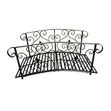 HTI living Brücke Fleur de Lis Gartenbrücke Teichbrücke