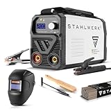 STAHLWERK Elektroden-Schweißgerät ARC 200 MD – Vollausstattung – MMA (E-Hand) bis 200 A, flexibel einsetzbar ohne Gas, kompakt & leicht, Smartkühlung, Hotstart-Automatik, Anti-Stick-Funktion
