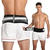 Paskyee Sacroiliac Hüftgürtel Gelenkbandage für beckengurt, lindert Ischias, Becken, unteren Rücken und Beinschmerzen, stabilisiert SI-Gelenke, dreifache Stärke Plus