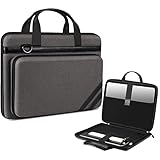 FINPAC 13-14 Zoll Laptop Tasche Hülle für MacBook Pro 14 2021, 13' MacBook Pro/ Air M2 M1 - Aktentasche mit Tasche für Tablet und Zubehör, stoßfest Umhängetasche für Chromebook Laptop bis zu 13 Zoll