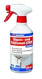 Baufan Algen- und Schimmel-STOP - 500ml, chlorfrei I Schimmelentferner entfernt Schimmel, Algen & Grünbeläge I Geruchsneutrales Anti Schimmel Spray