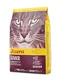 JOSERA Senior (1 x 2 kg) | Senior | Premium Trockenfutter für ältere Katzen oder Katzen mit Niereninsuffizienz | Geflügel & Reis | leicht verdaulich | getreidefrei | Katzenfutter | 1er Pack