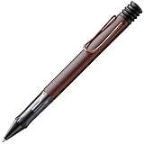 LAMY Lx edler Kugelschreiber 290 aus Aluminium in der Farbe marron mit Edelmetallveredelung und Metallclip veredelt, inkl. Großraummine LAMY M 16 Strichbreite M in schwarz und Geschenkverpackung
