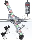 Pawfly 30 cm Aquarium Beleuchtung LED Beleuchtung mit vollem Spektrum Brillant Weiß Blau Rot Grün Lichter LEDs mit D/N Modus Effekte Timer und einstellbare Helligkeit für Süßwasser Aquarien
