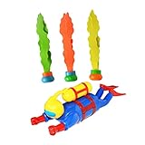 Sosoport 1 Set Begünstigt Schwimmspielzeug Algen Geschenke Kreatives Partyspielzeug Sommer Taucher Kinder Für Badewanne Pool Unterwassertauchen Stöcke Training Tauchen Schwimmen