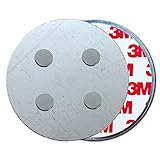 HaftPlus - Magnethalterung für Rauchmelder | Extra mit 4-Fach Magneten & 3M Klebekraft | Schnell & sicher ohne Bohren | 1x Rauchmelder-Magnethalter Ø 70mm