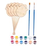 Vaguelly 1 Satz Eiereinsatz Aus Holz Eierfarbe Bastelsets Selbstklebender Schaum -malset Polystyrol Gefälscht Set Zum Bemalen Von Ostereiern Mini Dekorationen Gel Hölzern