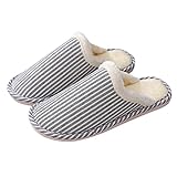 Hausschuhe Herren Warm,Hausschuhe Schuhe Indoor Baumwolle Mit Weichen Sohlen Startseite Herren Warme Schuhe Damen Herren Pantoffel